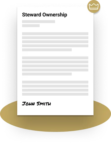 an image of a document that represents a stewardOwnership